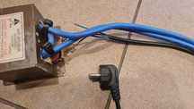Transformator do zgrzewarki z kablami  2x25mm² 18650 zgrzewarka