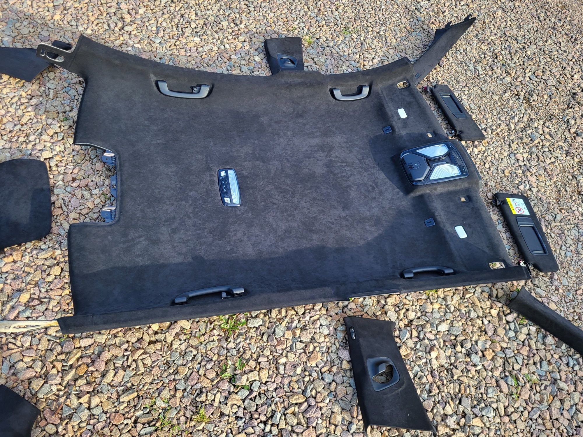 Podsufitka Alcantara bmw m5 f90 G30 Półka Komplet