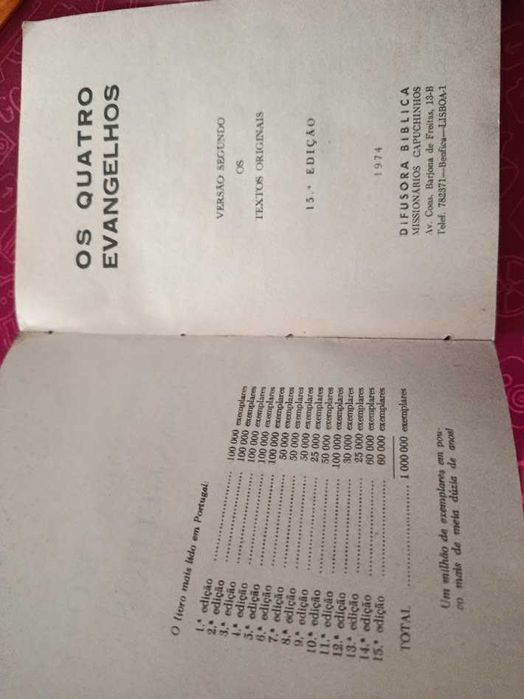 Os Quatro Evangelhos, livro