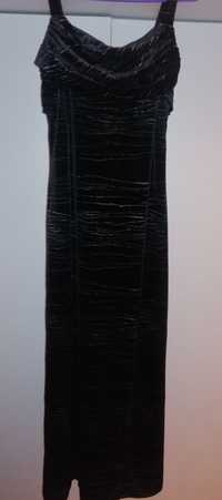 Sukienka woda czarna studniówkowa długa