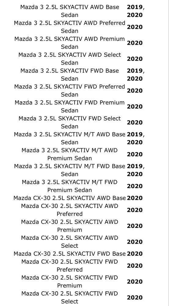 Радар дістронік Mazda 3 cx30 cx-30 usa 2019 2020 2021 2022 2023 2024