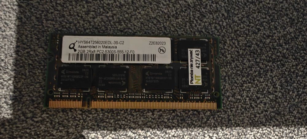 Pamięć RAM 2GB PC2-5300S DDR2 SO-DIMM