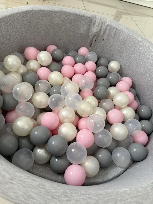 Suchy basen z kulkami Kiddy Moon super stan szary