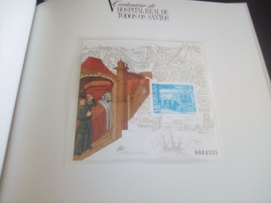 Livro de Selos " V Centenário do Hospital Real de Todos os Santos"