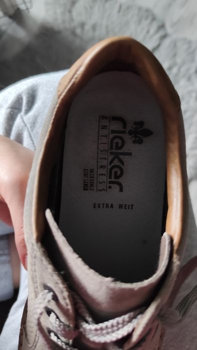 Szare półbuty Rieker