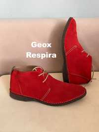 Geox Respira Italien patent buty męskie ze skóry