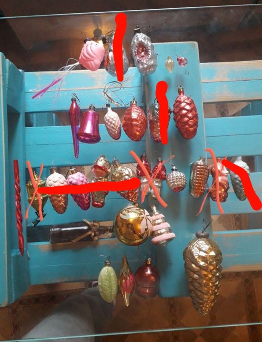 Ёлочные игрушки СССР,  советские, стекло пластик