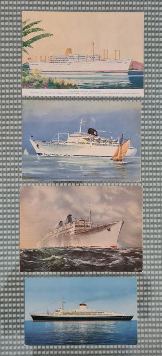 Postais Italianos (impressos em Génova). Década 70. Raros. Grimaldi.