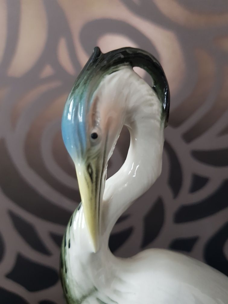 Czapla figurka z porcelany Karl ENS