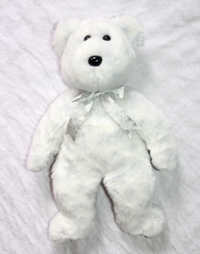 Ty Beanie Buddy The Beginning Bear Babies Baby 2000 miś misiu  biały