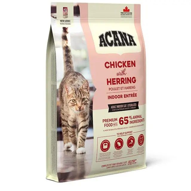 4.5кг Сухий корм холістик ACANA Indoor Entree Cat  

4