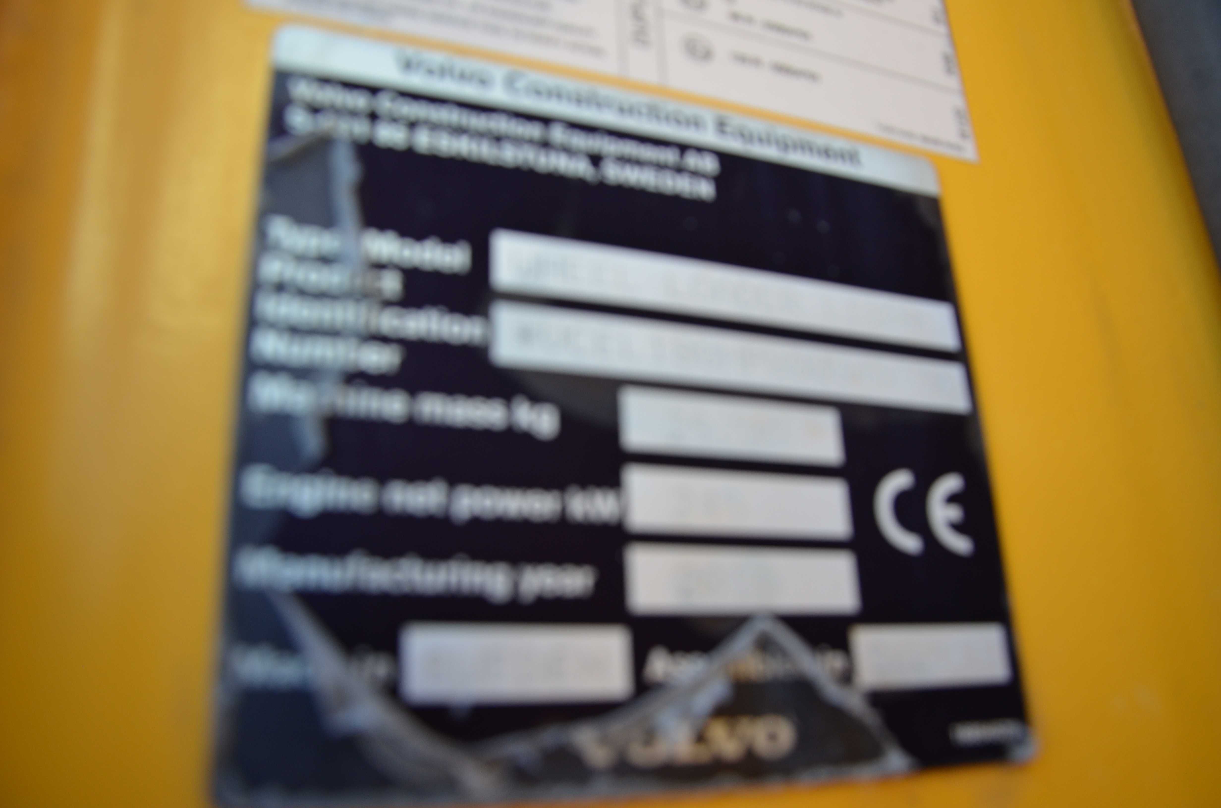 VOLVO L180H Z 2016 ROKU, 24 000 mth , sprowadzona serwisowana