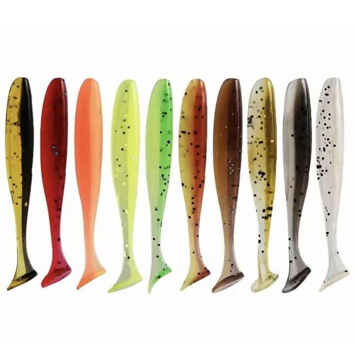 Убойные силиконовые приманки 5.5 см 10 шт микс. Силіконові рибки улов