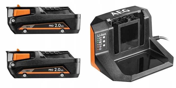 AEG BSB18SBL-202C wkrętarka udar COMPACT 2x2.0Ah