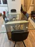 Mesa jantar vidro 90x180