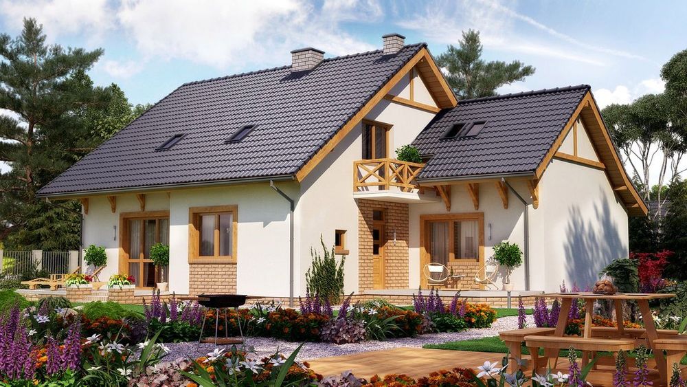 Projekt domu dwulokalowego BS 11 z Extradom