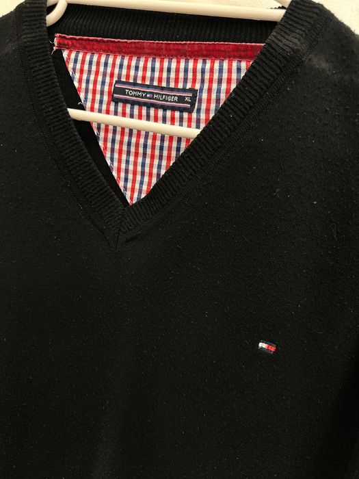 sweter tommy hilfiger xl czarny męski