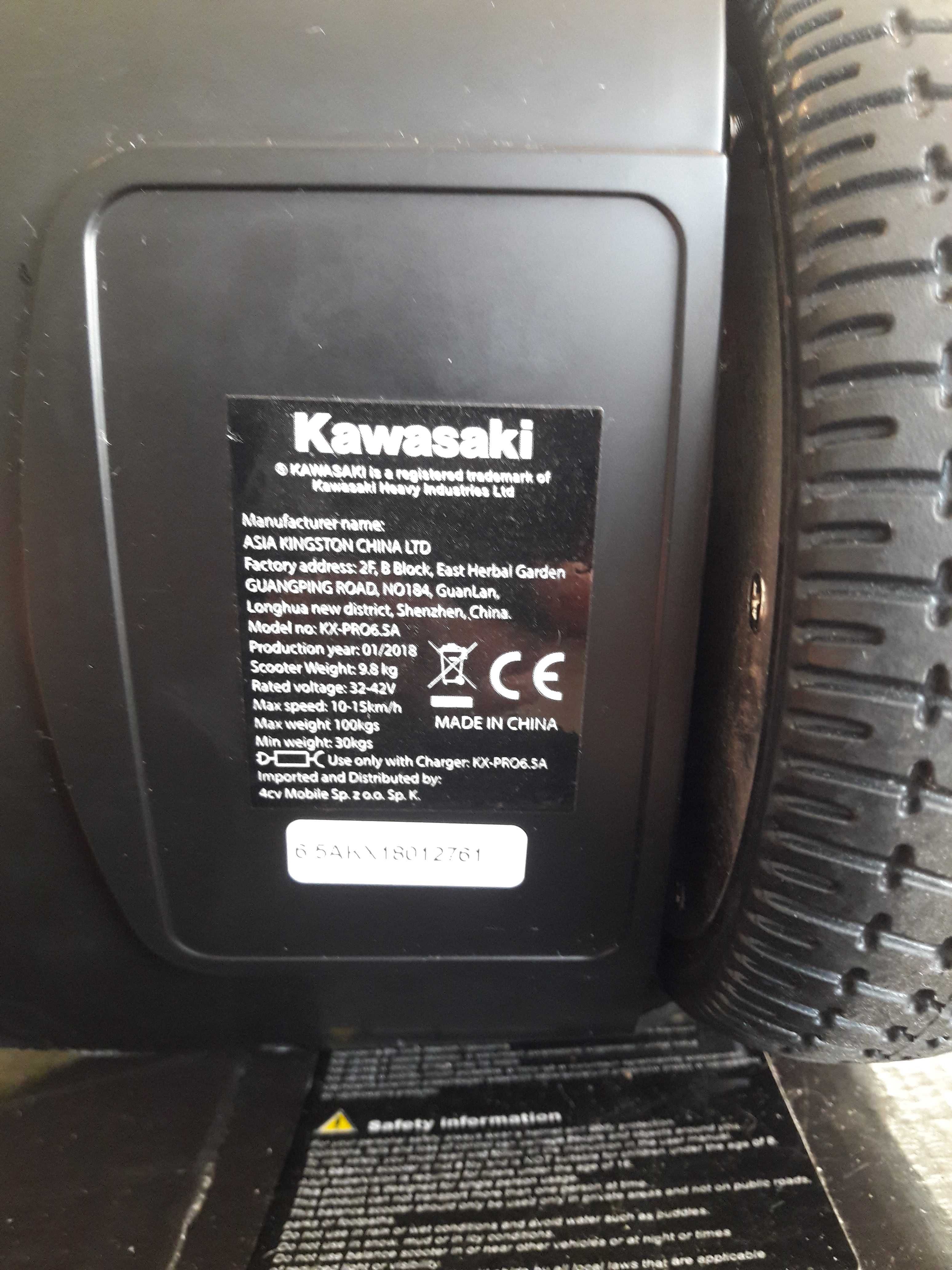 Kawasaki Balance Scooter Kx-Pro 6.5A + Torba