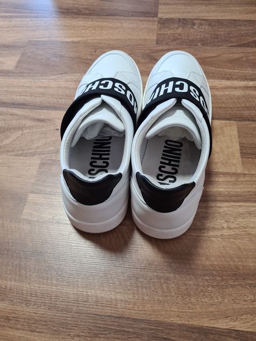 Moschino sneakersy niskie trampki męskie Białe rozmiar 44