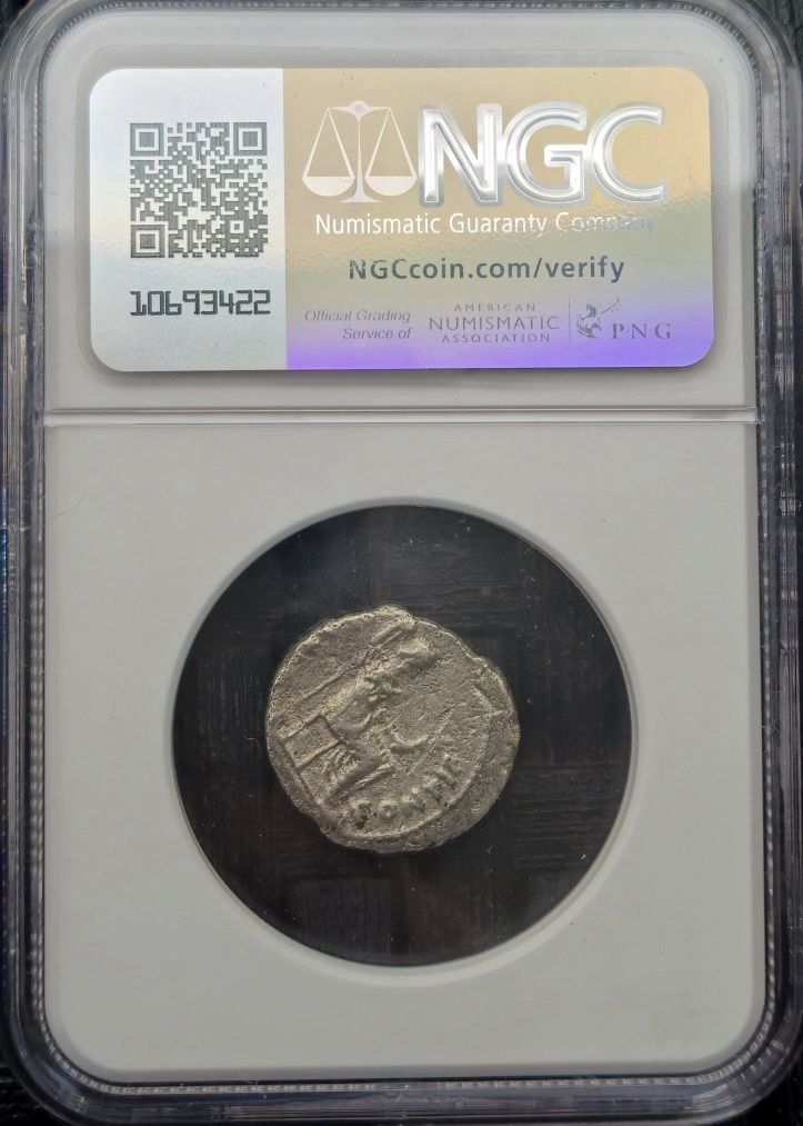 Biblijna moneta Tribute Penny - denar Tyberiusza - grading NGC