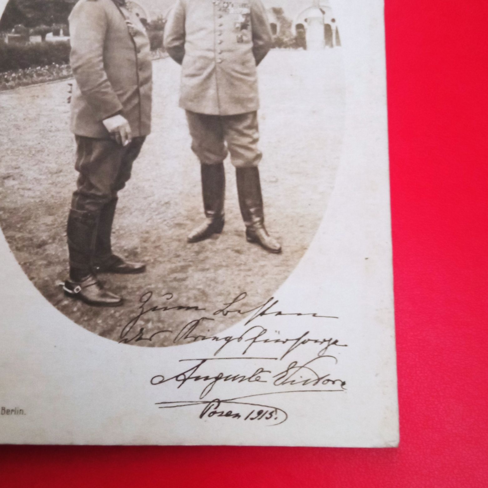 Cesarz Wilhelm II i feldmarszałek Hindenurg zamek w Poznaniu.bu