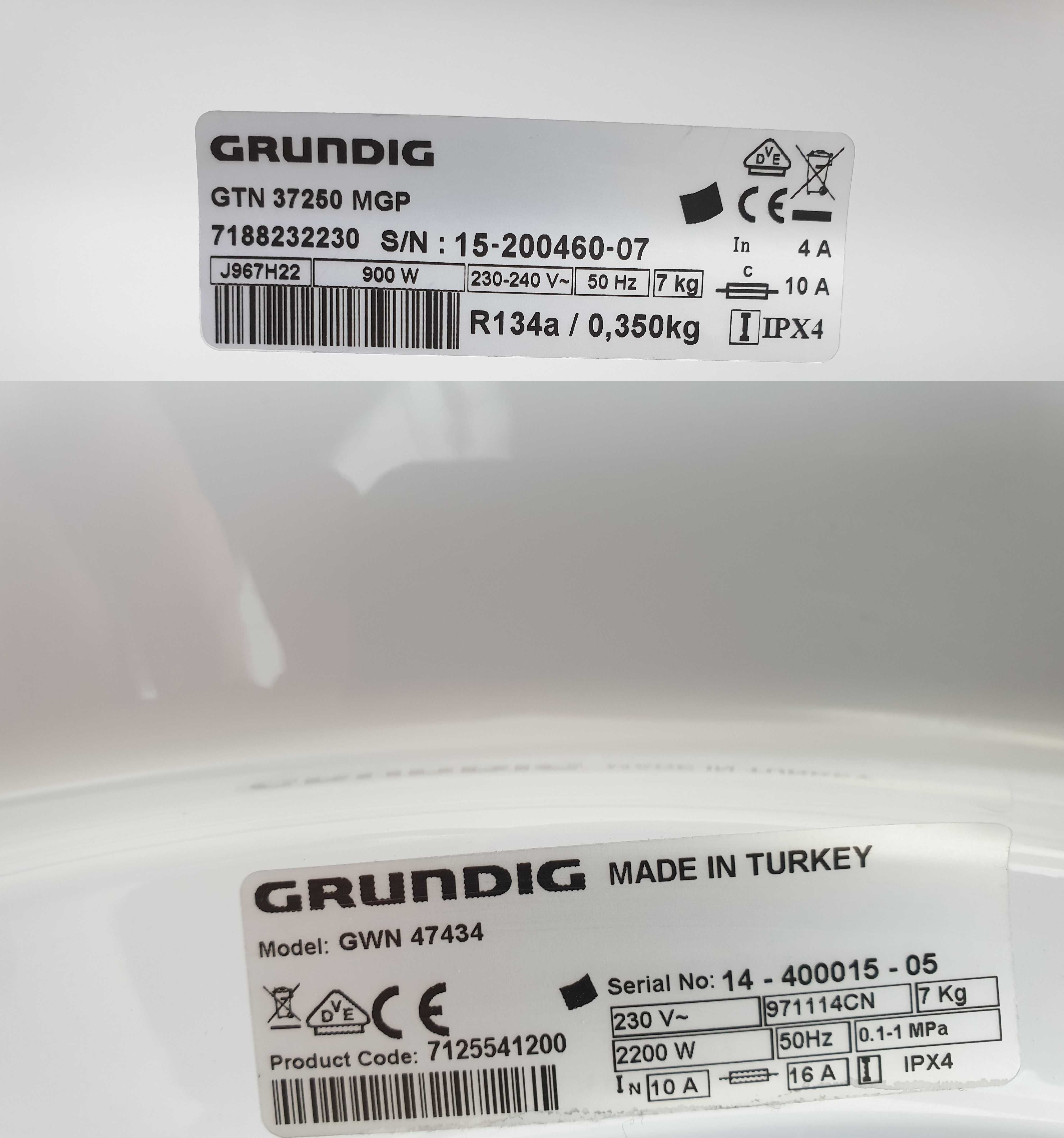 Комплект стиральная /сушильная машина GRUNDIG 7 KG