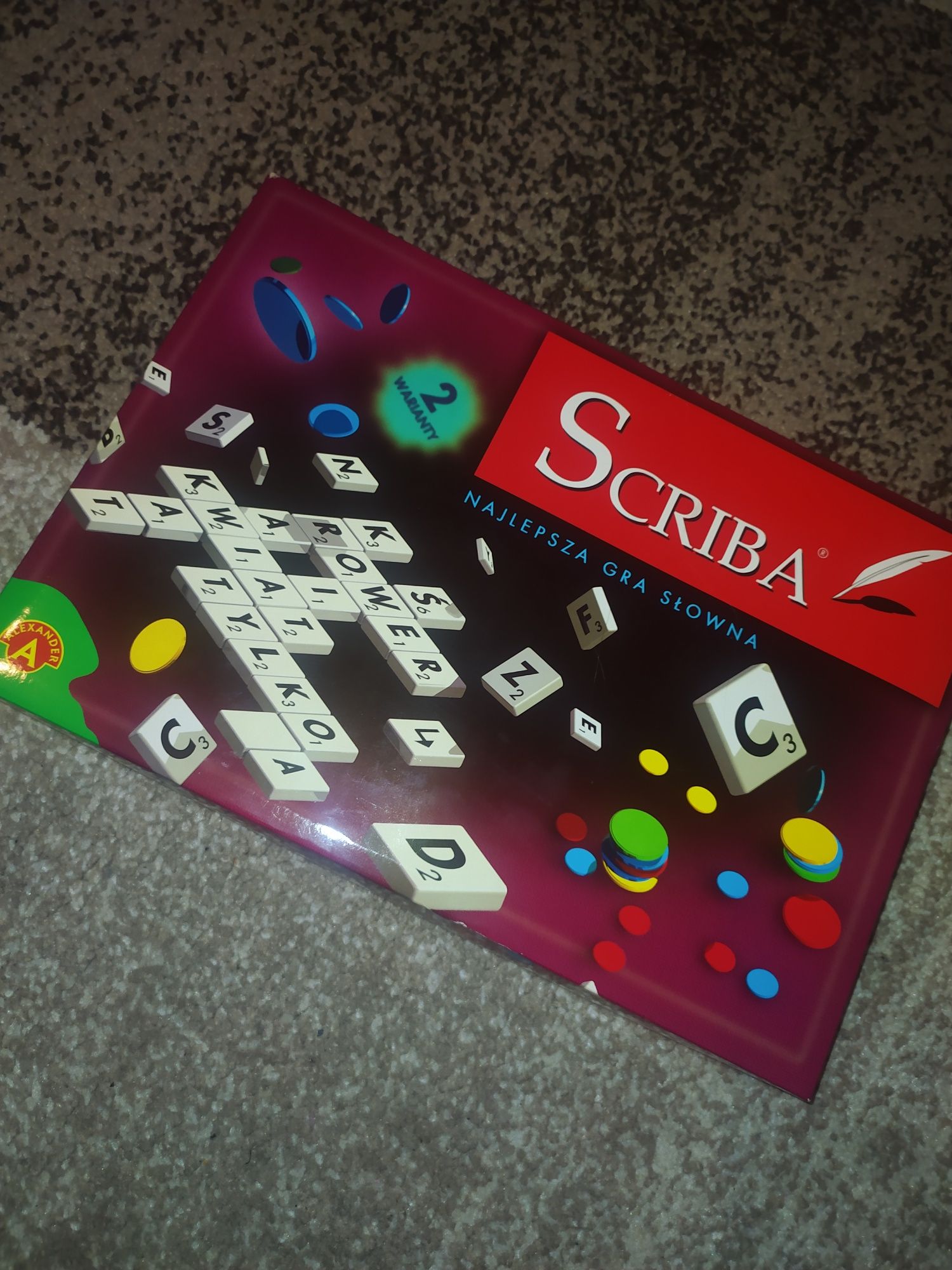 Gra Scrabble nowa scriba gra logiczna, łamigłówka, prezent, święta uro