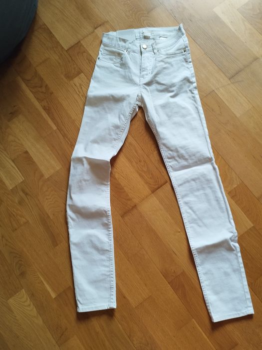 Брюки білі літні котонові H&M