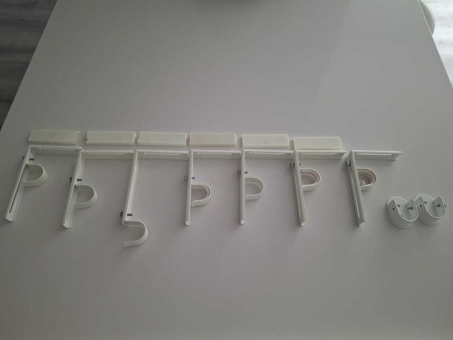 Varões Brancos Ikea, Terminais, Suportes e Ferragens