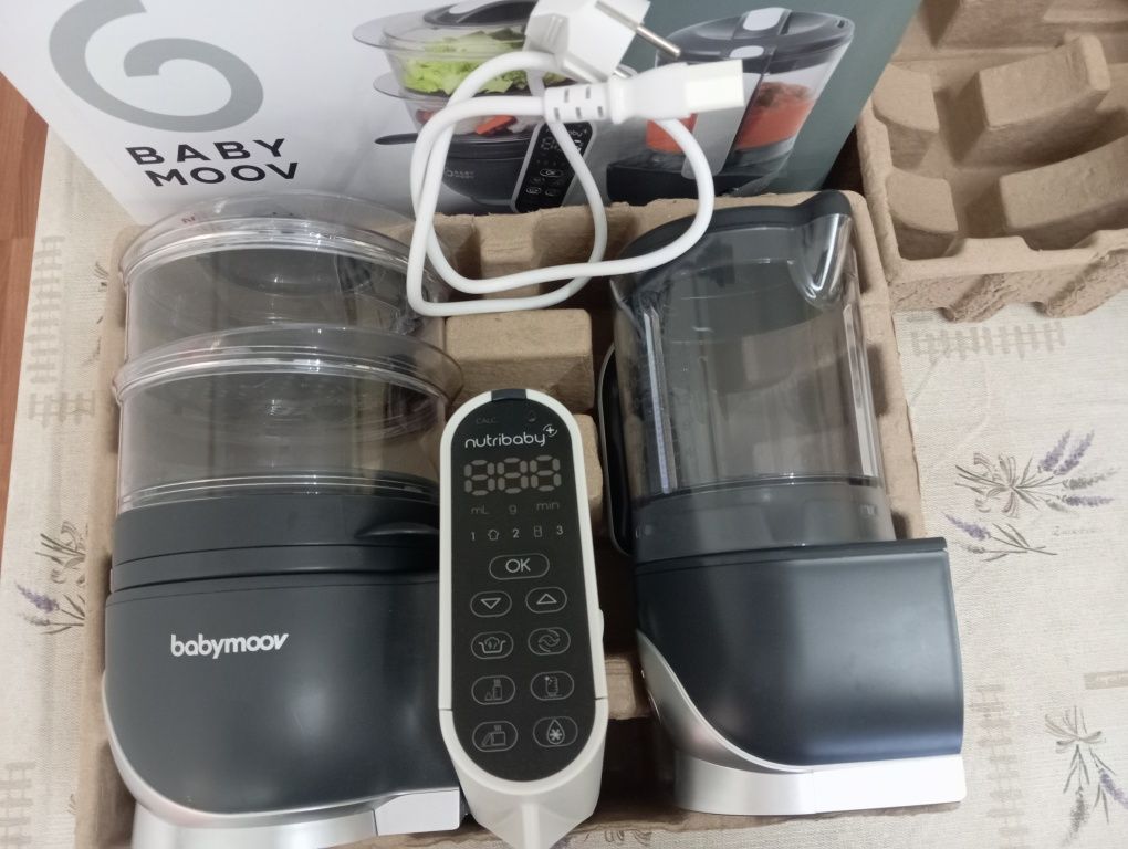 Блендер-пароваркаі Babymoov Nutribaby+ сірий