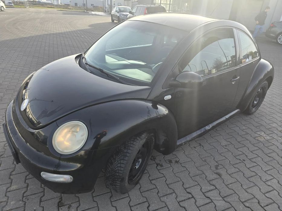Volkswagen New Beetle 1.9 TDI 90km 2002r , Nowy przegląd ! Czarny ! 2 gi kpl Alufelg !