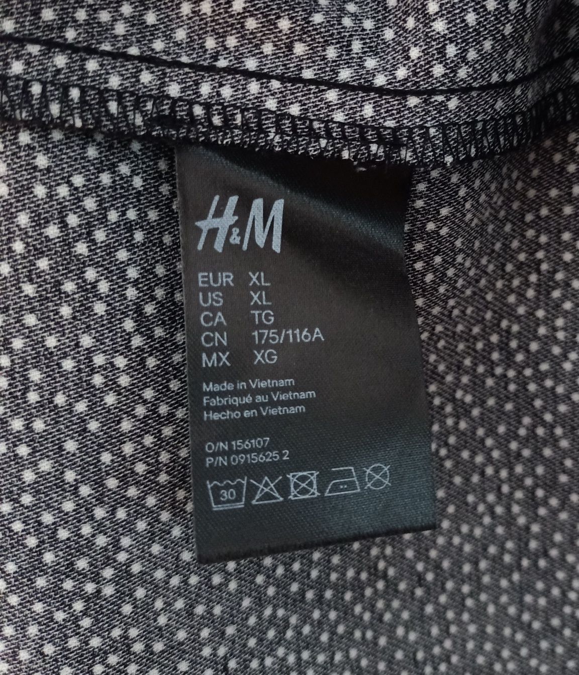 Czarno biała sukienka w groszki kropeczki h&m rozmiar XL