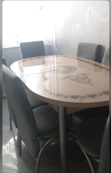 Стіл  3 Д + кріса.