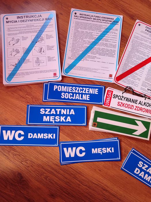 Tablice informacyjne BHP