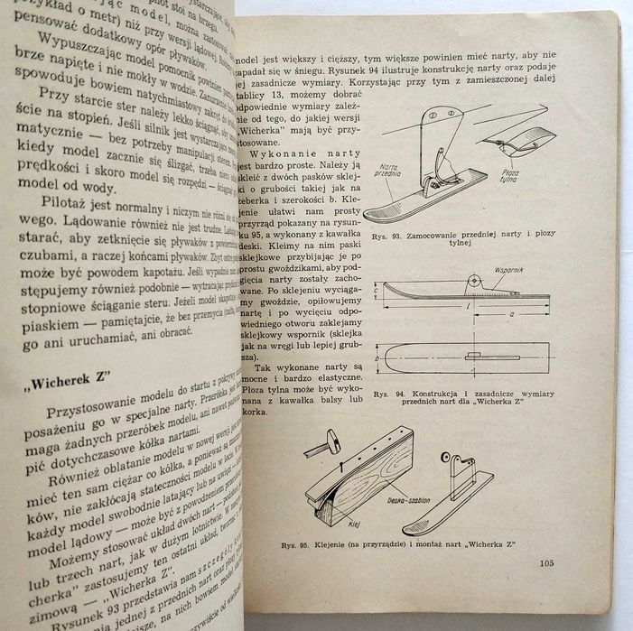 MINIATUROWE LOTNICTWO, Wiesław Schier, 2 schematy! 1962, UNIKAT!