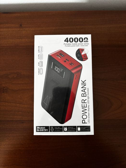 PowerBank 40000mAh com Laterna NOVA