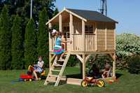Domek dla dzieci ANDY 120 z piaskownicą drewniany świerkowy plac zabaw