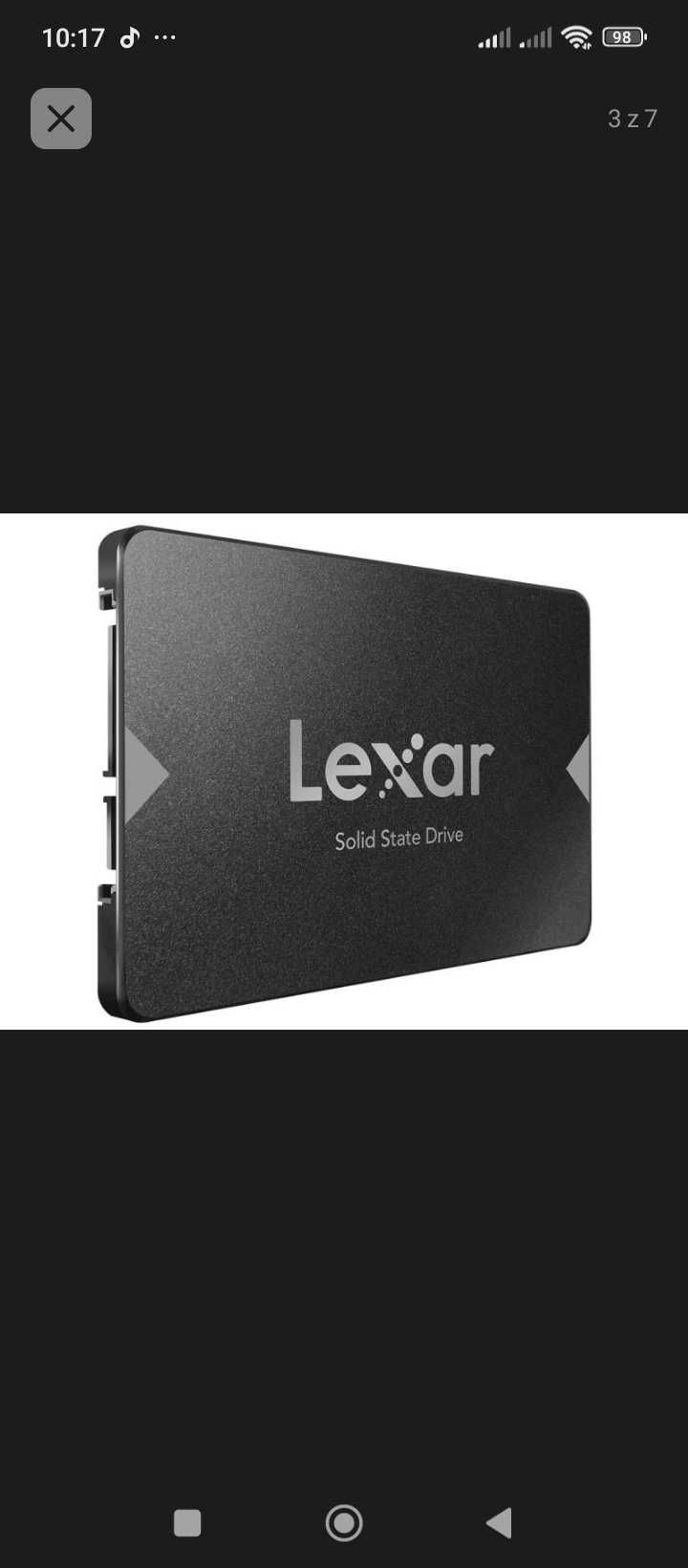 Dysk SSD Lexar 256GB 2,5" SATA SSD bardzo szybki