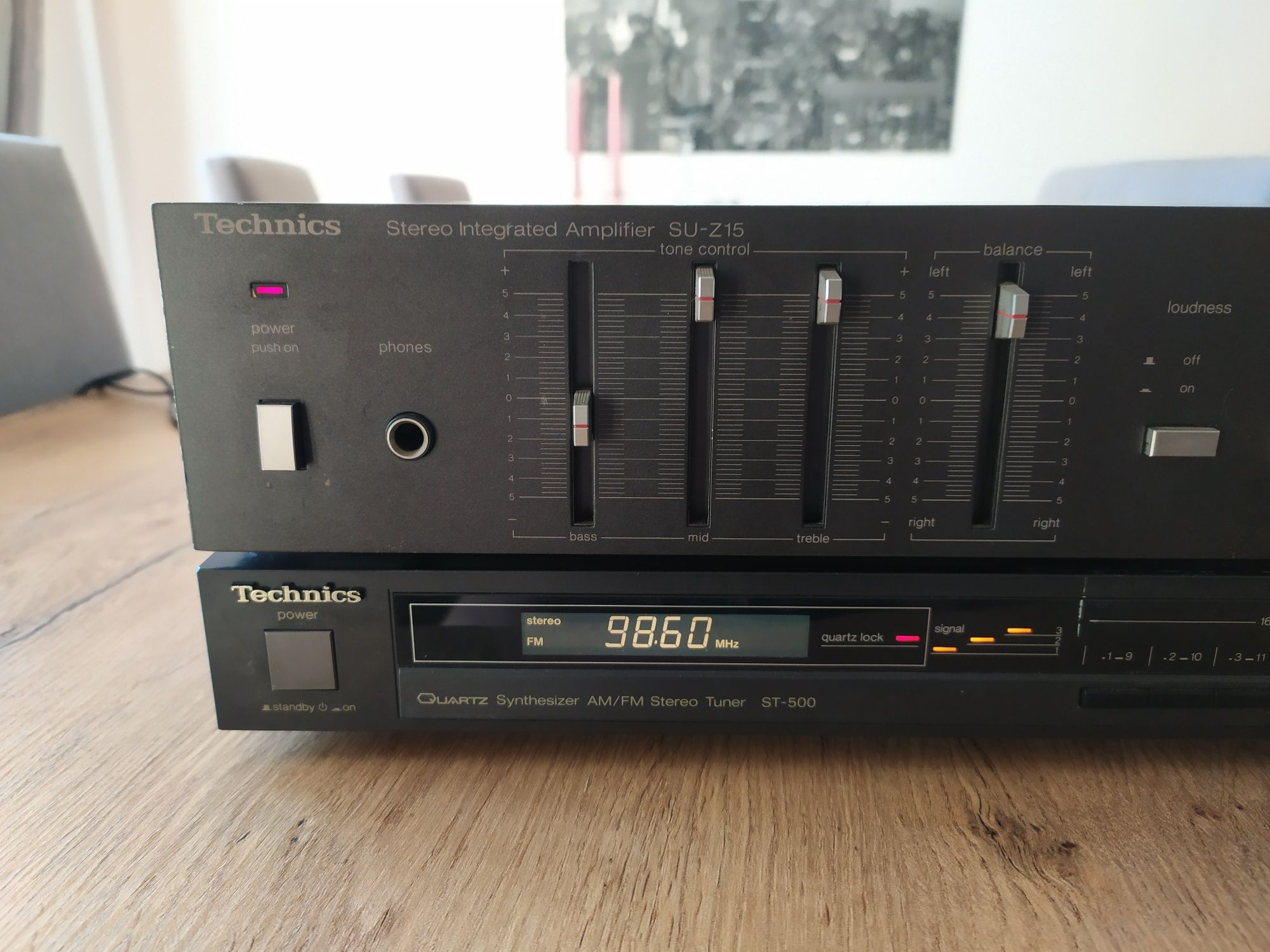 Zestaw Technics wzmacniacz SU-Z15+tuner ST 500 Japan