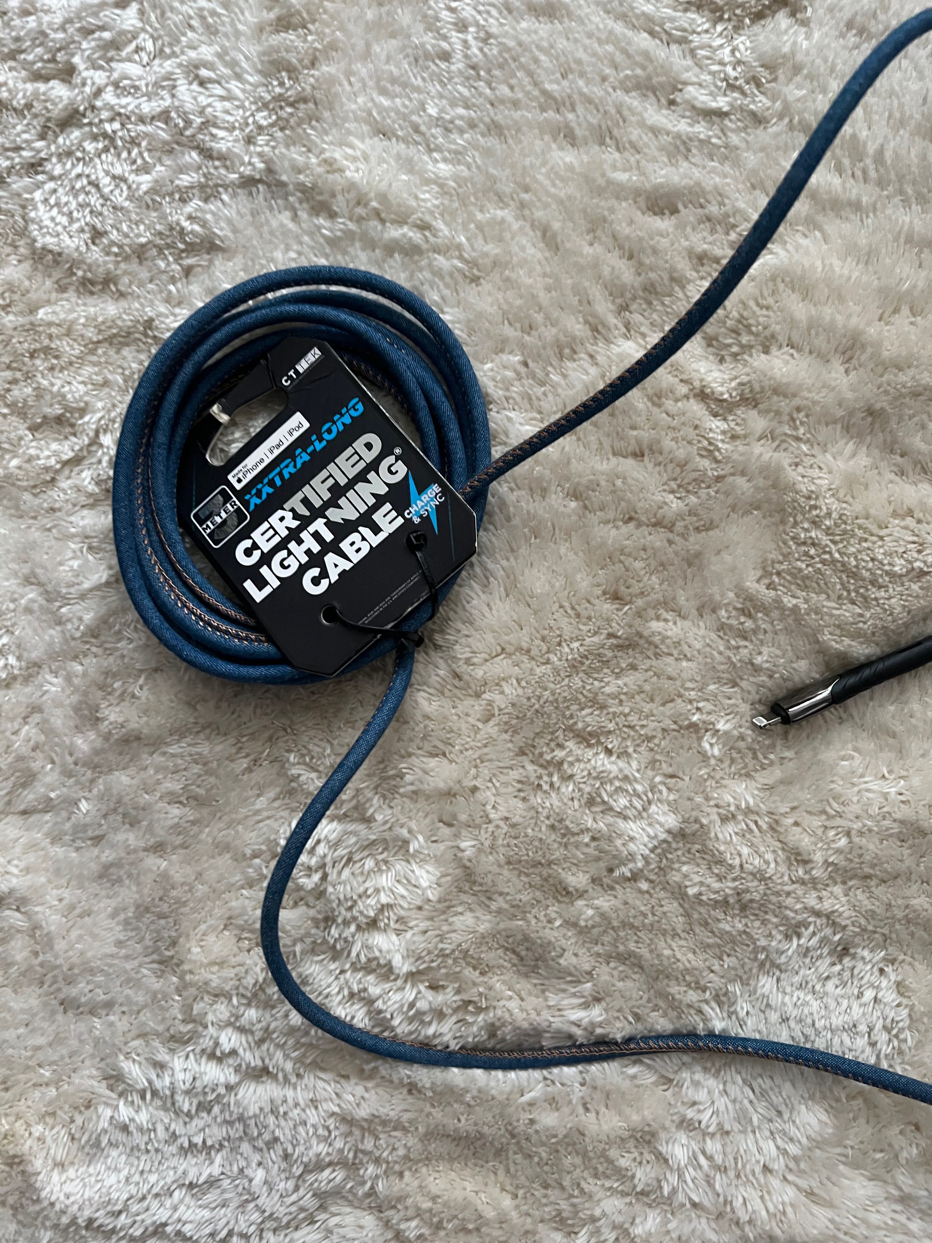 Kabel do iPhone CT TEK 3 meter nowy z metką
