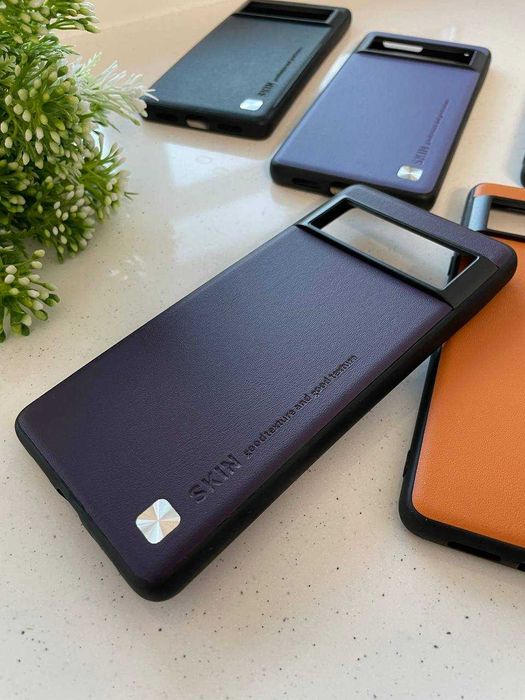 Кожаный чехол для Google Pixel 6 Pro LEATHER SKIN на все модели