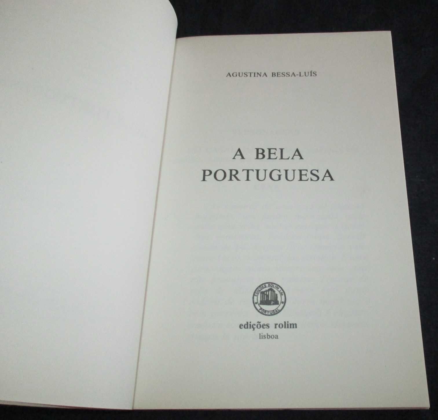 Livro A Bela Portuguesa Agustina Bessa-Luís