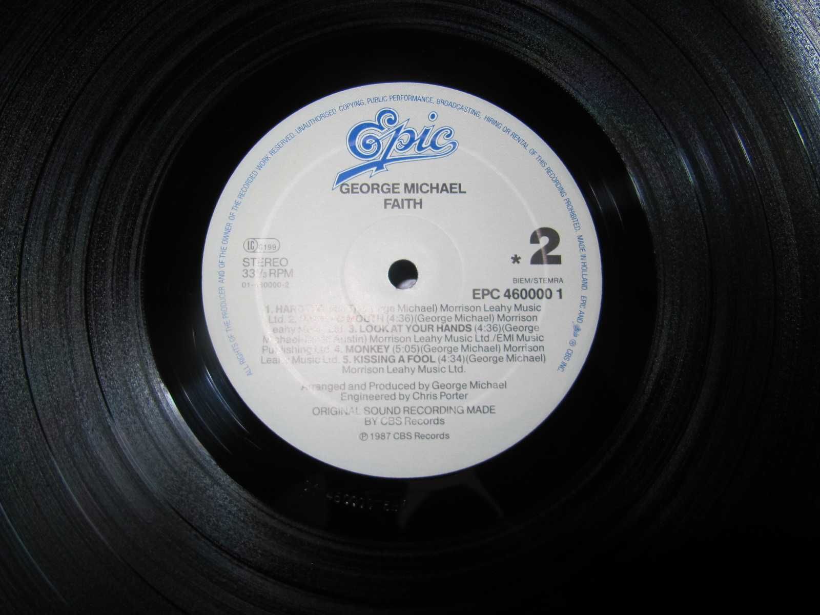Виниловый Альбом GEORGE MICHAEL -Faith- 1987 + ПОСТЕР (Оригинал)