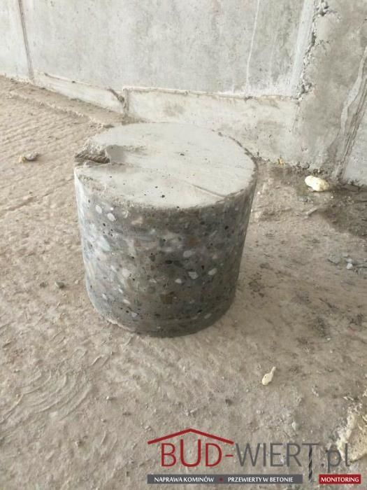 Przewierty w betonie techniką diamentową, diamentowe wiercenie kominów