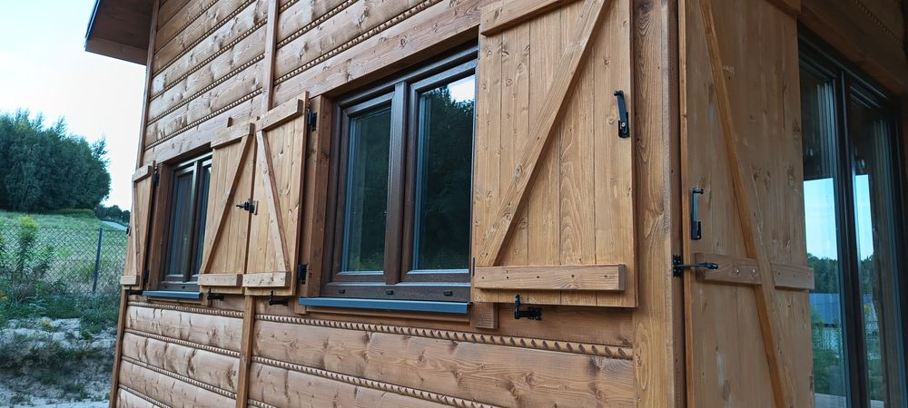 Półbal 2,8x19cm Bal duzy Deska elewacyjna Imitacja bala Boazeria