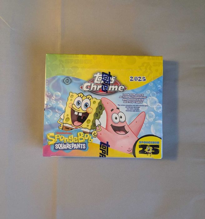 2025 Topps Chrome SpongeBob 25th Anniversary Hobby Box