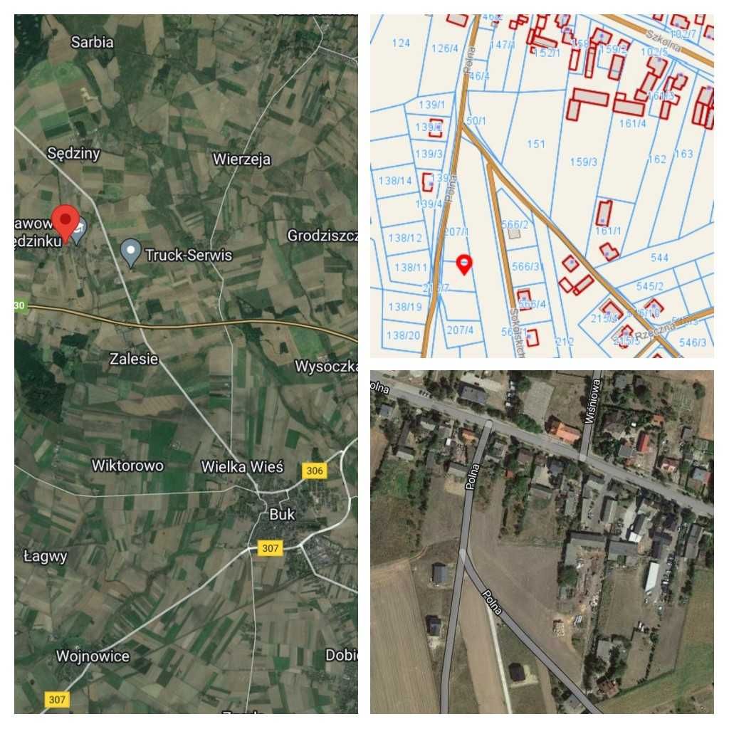 Duża 1137 m2 budowalna Sędzinko gm. Duszniki blisko buk plan miejscowy