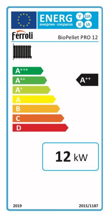 FERROLI BioPellet Pro 12 kW piec na pelet + FERROLI ECOUNIT F 300 - 1C