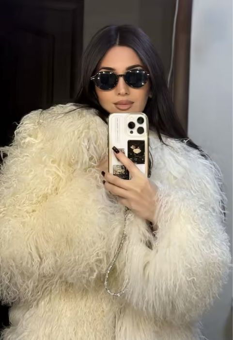 Kontantto naturalna lama futro rozne kolory puszysta xs-5xl