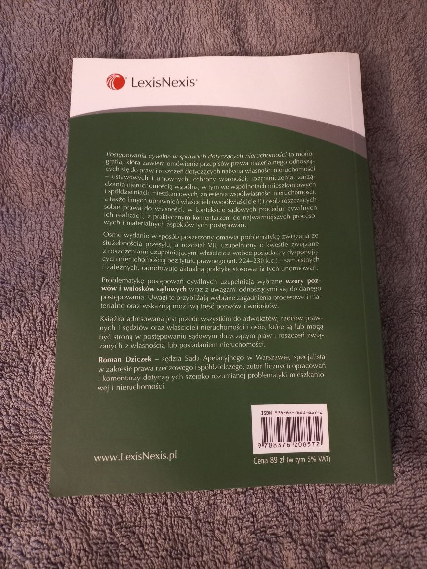 Postępowanie cywilne w sprawach dotyczących nieruchomości Dziczek